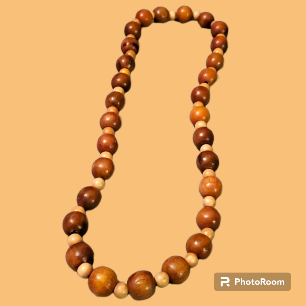 Group-Wooden Dream Plus Hand Made  multi-tone wooden necklace.